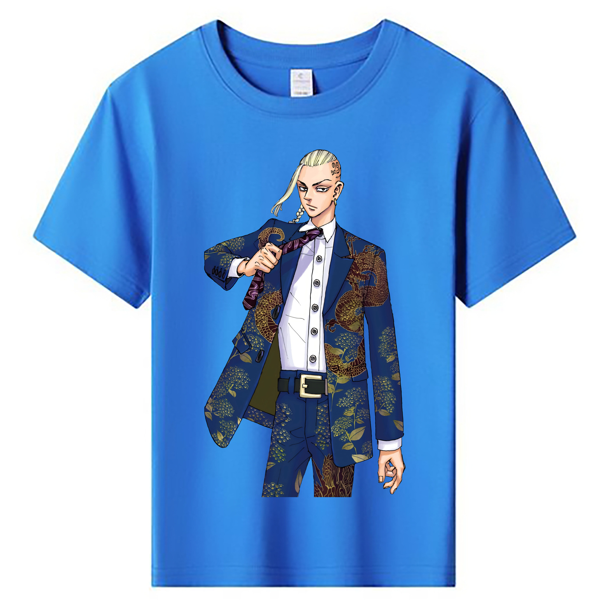 （画像用） 東京リベンジャーズ Tokyo Revengers 綿100％キッズTシャツ（フロントプリント）